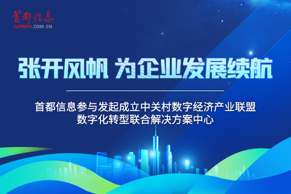 Strive for enterprise development _CAPINFO participates in the launch of Digital Transformation Joint Solution Center of Zhongguancun Digital Economic Industry Alliance